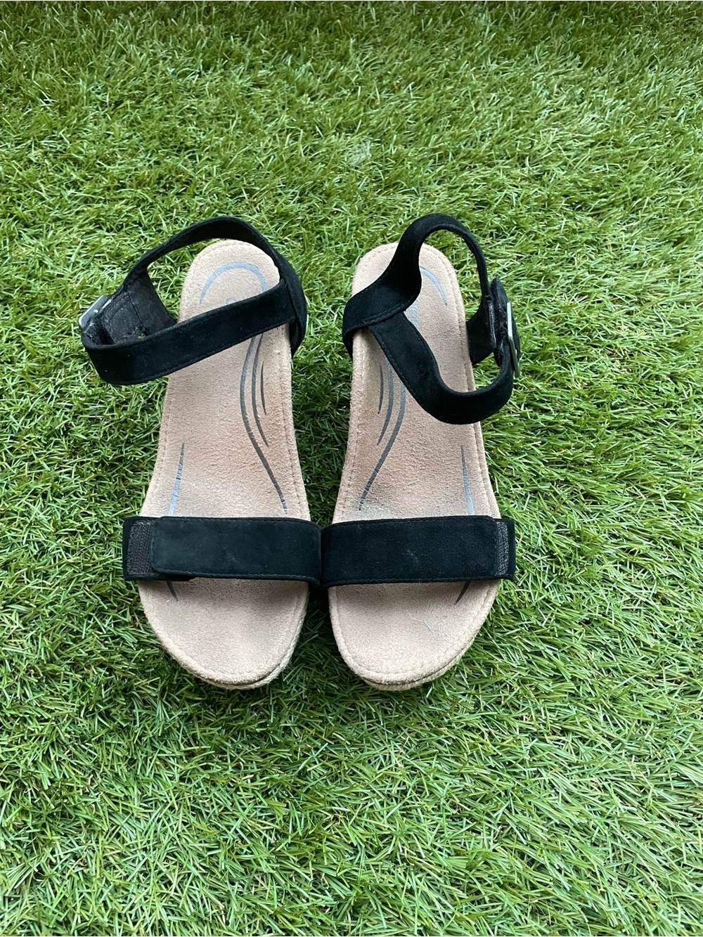Aetrex Sydney Quarter Strap Espadrille Wedge - Picture 2 of 7